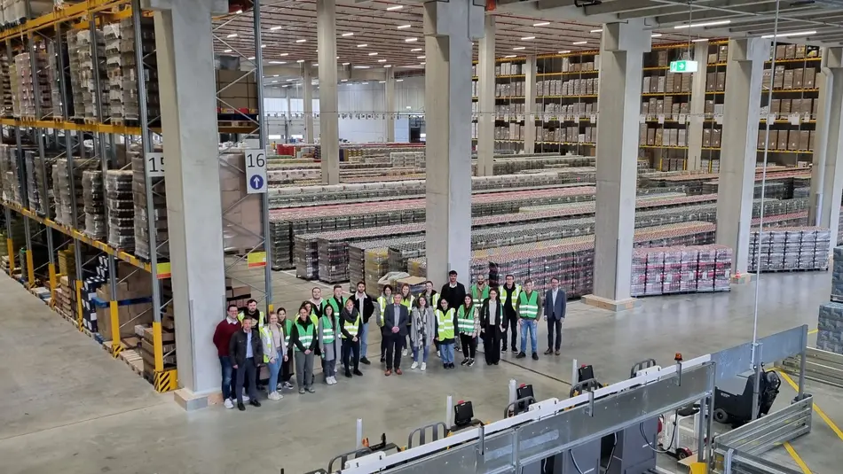 Lidl Lager St. Ingbert Gruppenbild Studierende