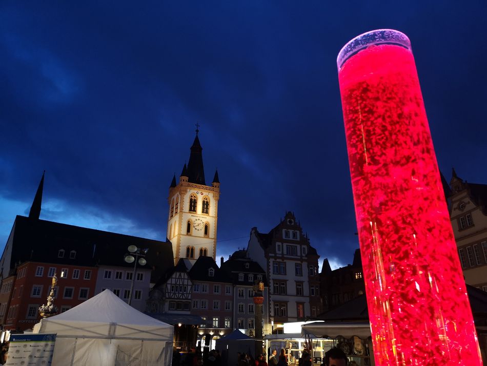 Der Blick zu Abendhimmel am City Campus von Johannes Kirch